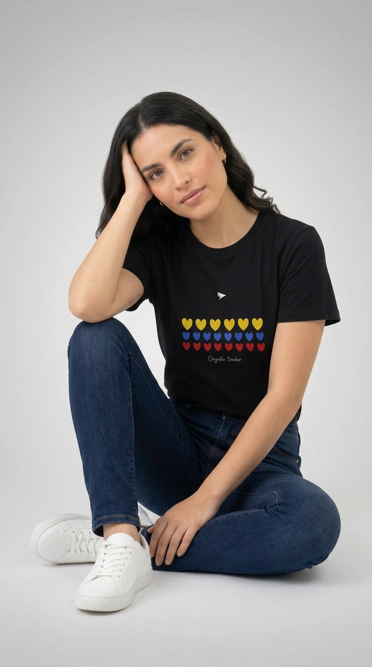 Camiseta orgullo tricolor