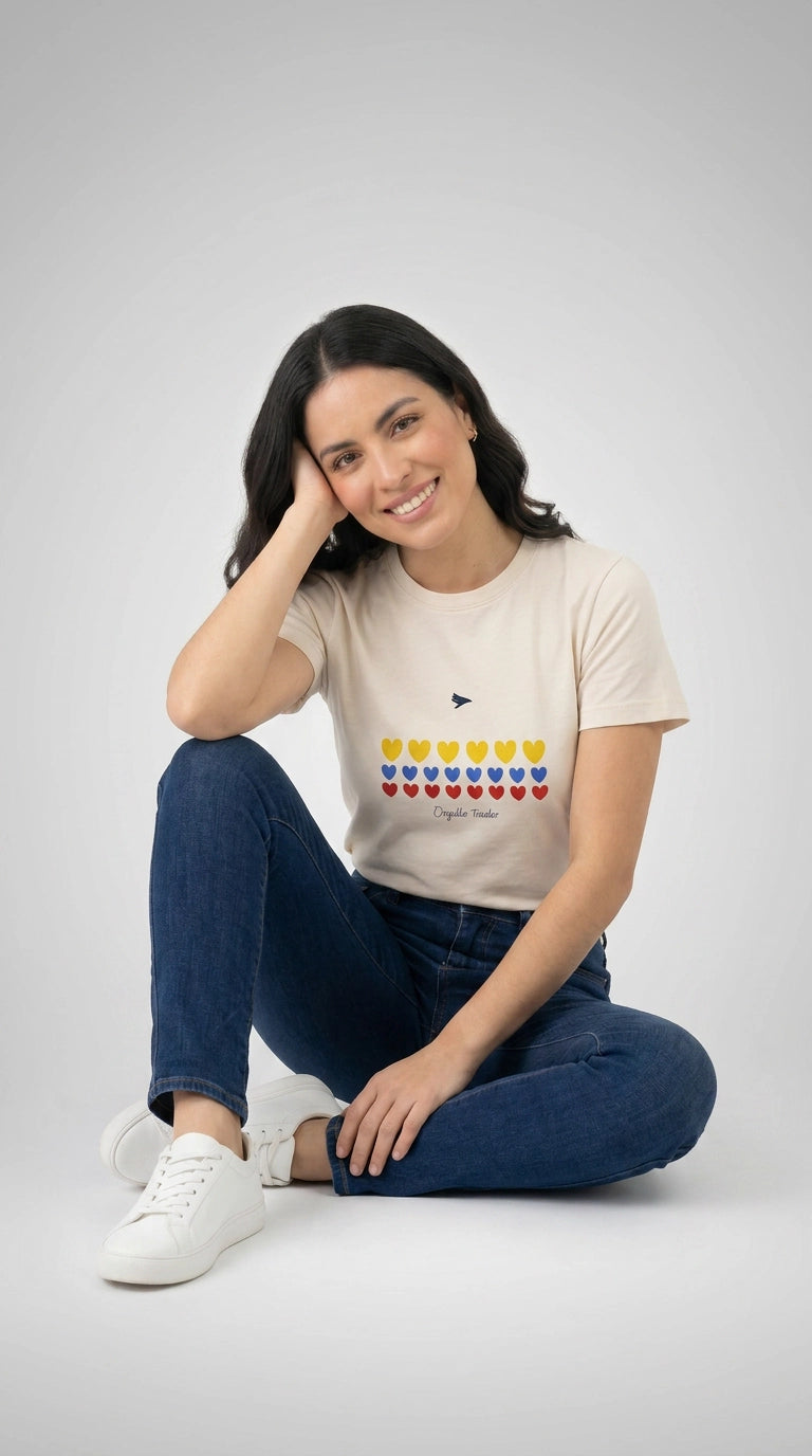 Camiseta orgullo tricolor