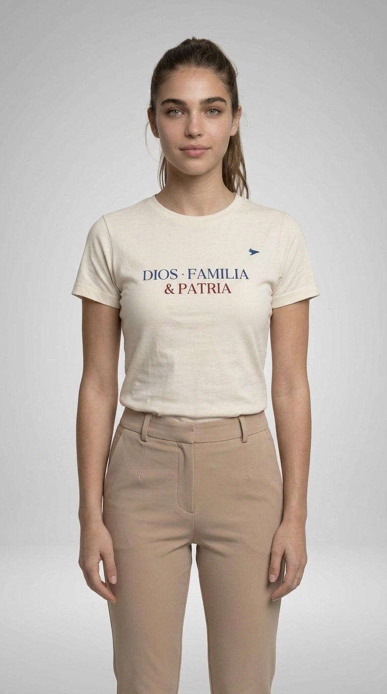 Camiseta Dios, familia y patria