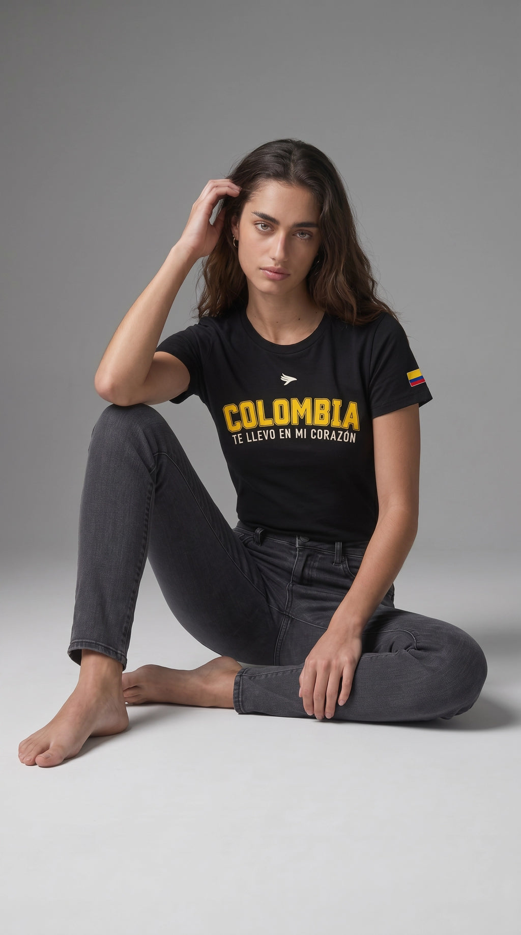 Camiseta Colombia te llevo en mi corazón