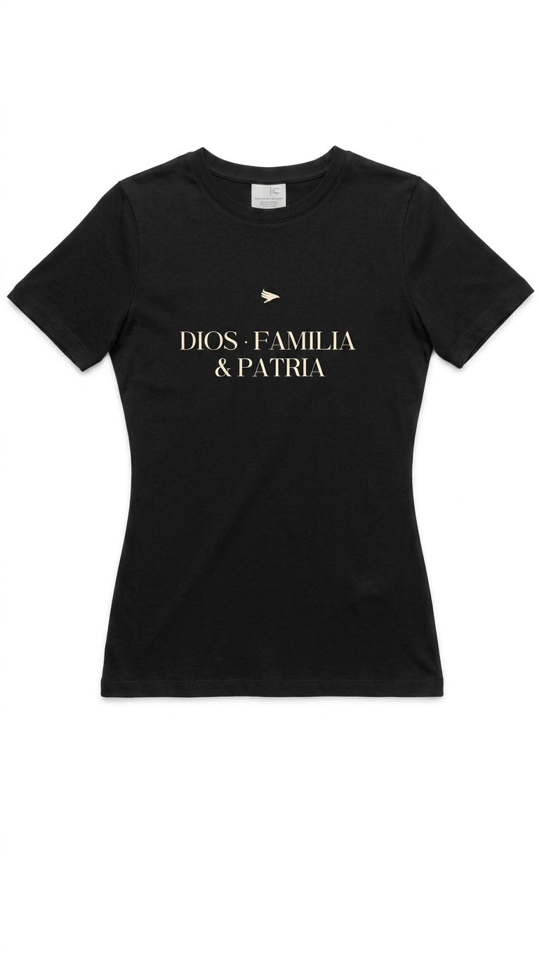 Camiseta Dios, familia y patria